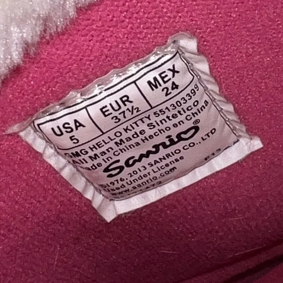 Hello Kitty Girls Snow Boots Size 5 - Picture 8 of 10